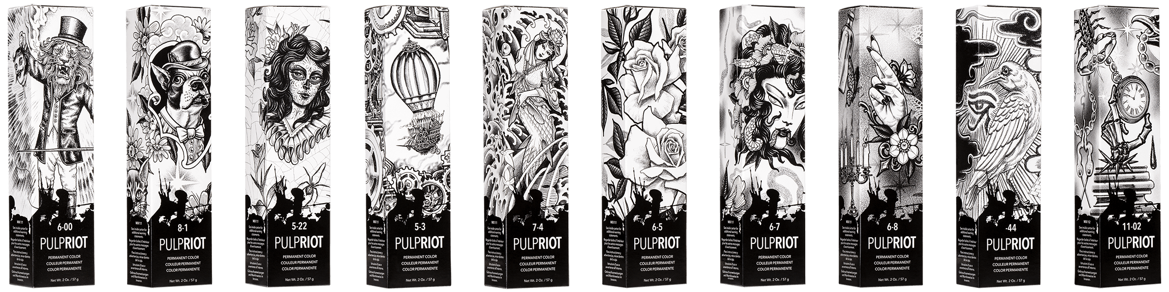 Pulp Riot Faction8 Color Chart